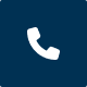 white phone icon on blue background